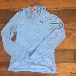 Puma long sleeved, hooded top